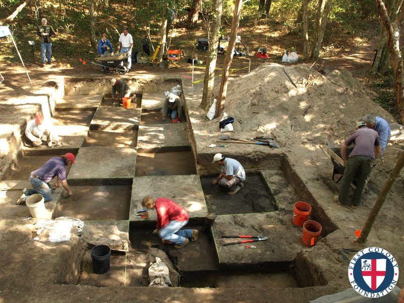 Roanoke Island Excavation Archaeology.