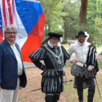 Sir Walter Raleigh at Fort Raleigh