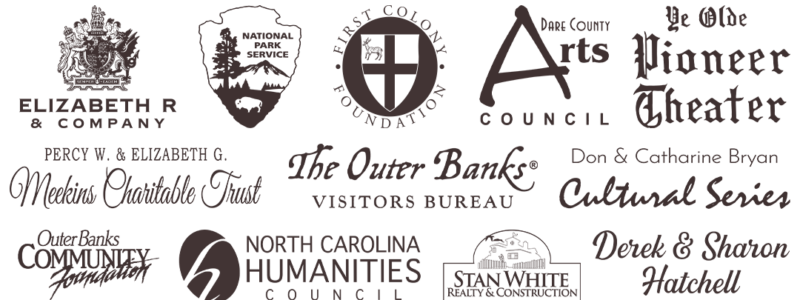 Outer Banks History Weekend: Searchers of New Horizons Symposium and Entertainments event sponsors, producers, and hosts.